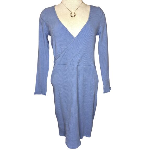 FP Beach NEW All About The Selfie Mini Dress Size L Ribbed long sleeve bodycon - Picture 4 of 9